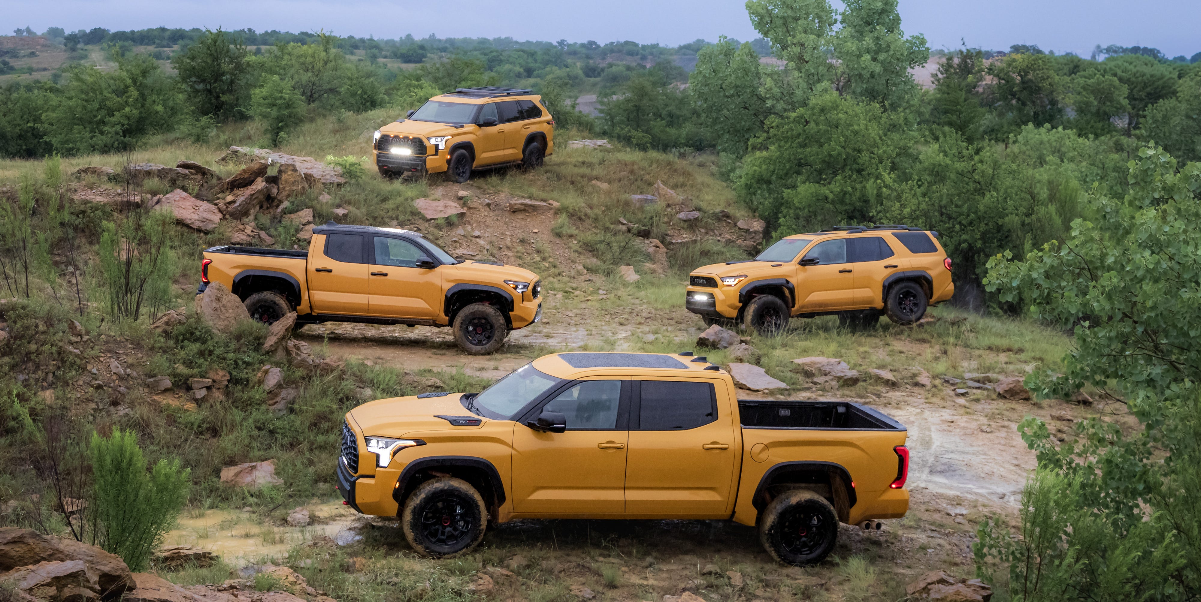 Toyota's 2027 TRD Pro Lineup Offers Sweet New Honey-Colored Paint